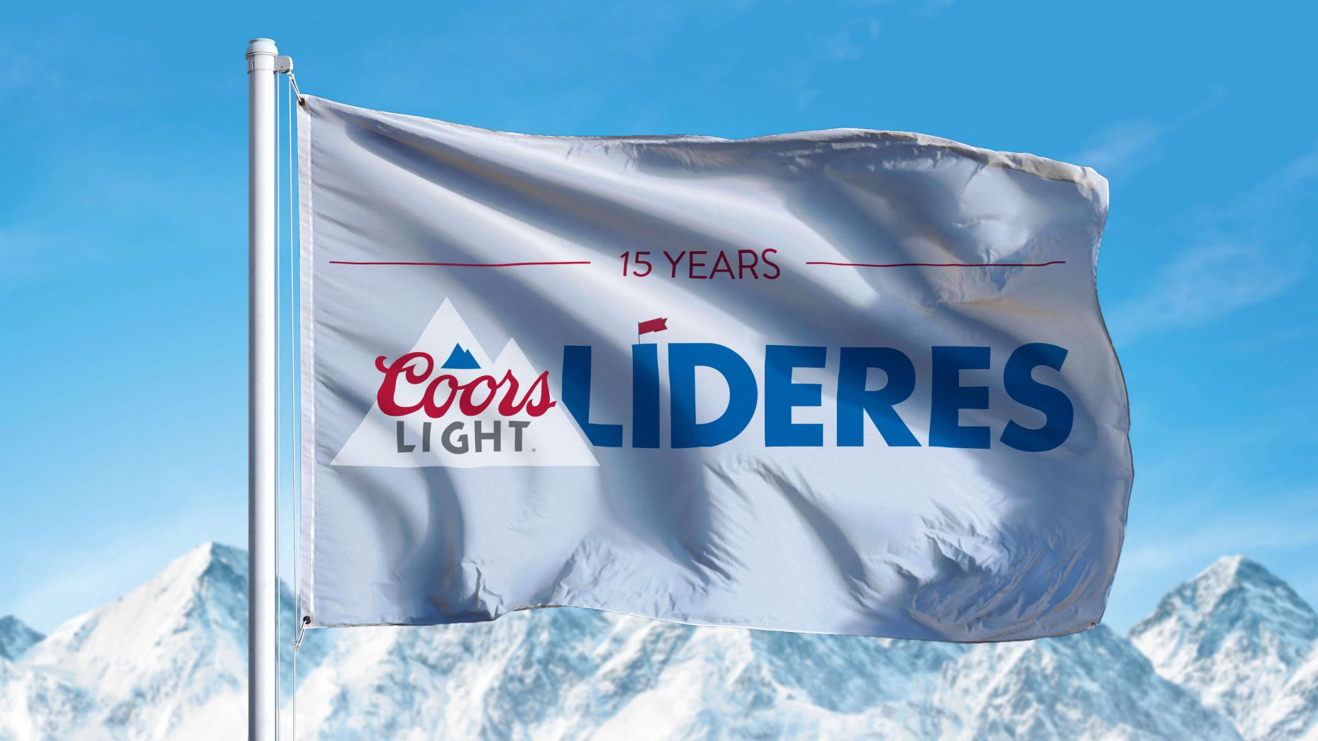 Coors Light Lideres Flag